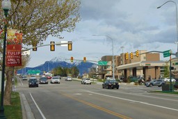A city street in Lehi, Utah.