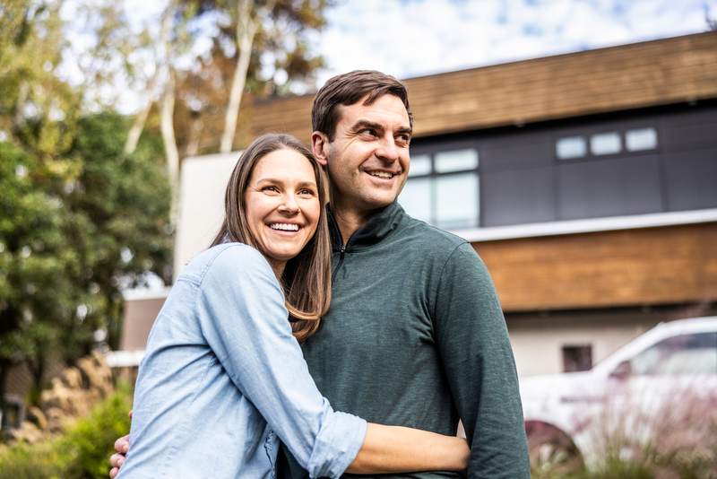 couple buying new home