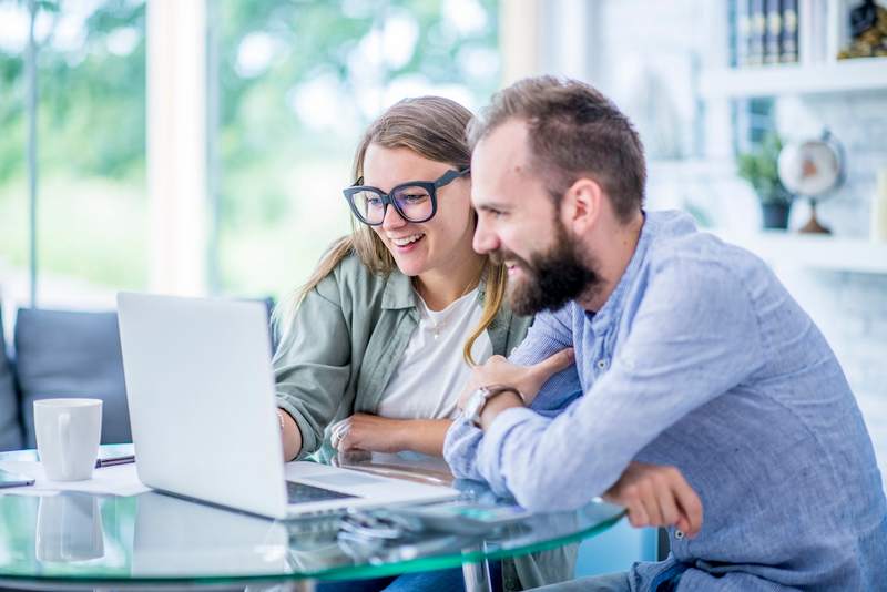 couple takes out a personal loan